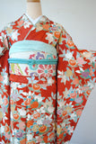 No.50 橘尽くし刺繍綸子振袖