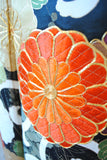 No.278 扇面に唐草菊文刺繍金通し振袖