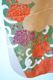 No.278 扇面に唐草菊文刺繍金通し振袖