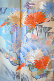 No.21 菊花山水文様刺繍アンティーク振袖
