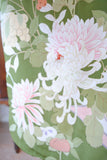 No.262 鶯色貝桶に四季の花々文様錦紗振袖