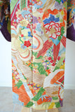 No.266 吉祥花々に雲取り文様刺繍振袖