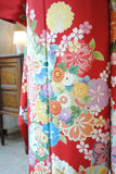 No.164 桜に花々文様縮緬振袖