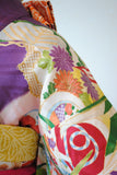 No.266 吉祥花々に雲取り文様刺繍振袖