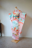 No.272 彩色雲取り総絞り菊刺繍振袖