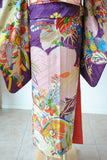No.266 吉祥花々に雲取り文様刺繍振袖
