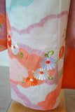 No.272 彩色雲取り総絞り菊刺繍振袖