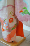 No.272 彩色雲取り総絞り菊刺繍振袖