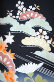 No.262 波に牡丹文様ぼかし錦紗振袖