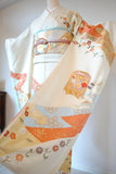 No.273 霞に貝桶文様刺繍振袖