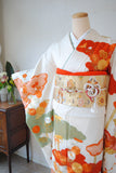 No.29 梅菊に雲取り竹文様刺繍振袖
