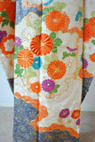 No.276 雲取りに菊牡丹文様刺繍振袖