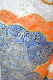 No.276 雲取りに菊牡丹文様刺繍振袖