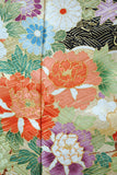 No.271 吉澤織物　吉祥雲取文様四季の花々刺繍振袖
