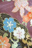 No.271 吉澤織物　吉祥雲取文様四季の花々刺繍振袖