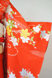 No.108 御所解文様刺繍縮緬赤振袖