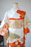No.29 梅菊に雲取り竹文様刺繍振袖