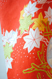 No.108 御所解文様刺繍縮緬赤振袖