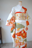 No.29 梅菊に雲取り竹文様刺繍振袖