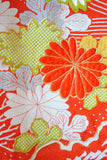 No.108 御所解文様刺繍縮緬赤振袖