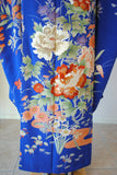 No.229 【特選】群青色錦紗地百花繚乱刺繍振袖　一式