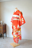 No.108 御所解文様刺繍縮緬赤振袖