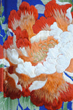 No.229 【特選】群青色錦紗地百花繚乱刺繍振袖　一式
