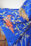 No.229 【特選】群青色錦紗地百花繚乱刺繍振袖　一式