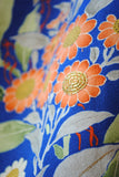 No.229 【特選】群青色錦紗地百花繚乱刺繍振袖　一式