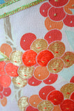 No.251 南天に松皮菱取り文様刺繍振袖