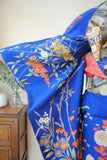 No.229 【特選】群青色錦紗地百花繚乱刺繍振袖　一式