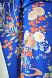 No.229 【特選】群青色錦紗地百花繚乱刺繍振袖　一式