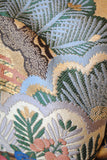No.229 【特選】群青色錦紗地百花繚乱刺繍振袖　一式