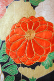 No.243　檜扇に菊文様刺繍綸子振袖