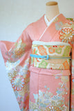 No.159 金彩菊に槍梅文様刺繍振袖