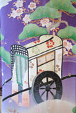 No.235 御所車に風景文様錦紗振袖