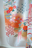 No.194　流水花籠文様綸子振袖
