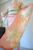 No.159 金彩菊に槍梅文様刺繍振袖