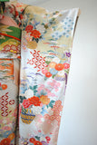 No.194　流水花籠文様綸子振袖
