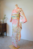 No.159 金彩菊に槍梅文様刺繍振袖