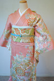 No.159 金彩菊に槍梅文様刺繍振袖