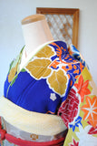 No.161 橘檜扇文様刺繍振袖