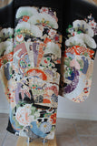 No.91 松に花々檜扇文刺繍振袖