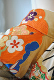 No.91 松に花々檜扇文刺繍振袖